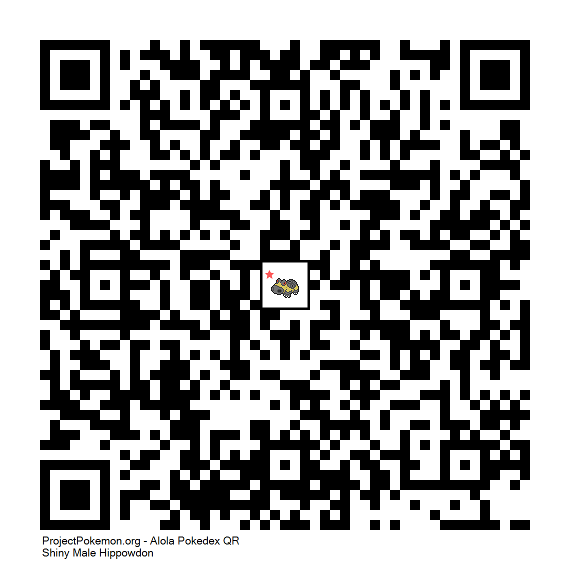 Cdigo QR de Hippowdon variocolor
